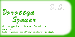 dorottya szauer business card